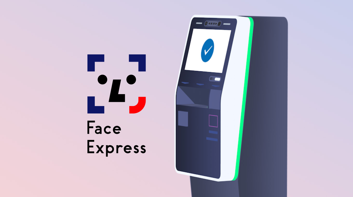 図）Face Express自動チェックイン機（イメージ）