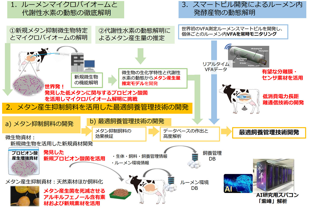 写真) 北海道大学の進める研究のイメージ